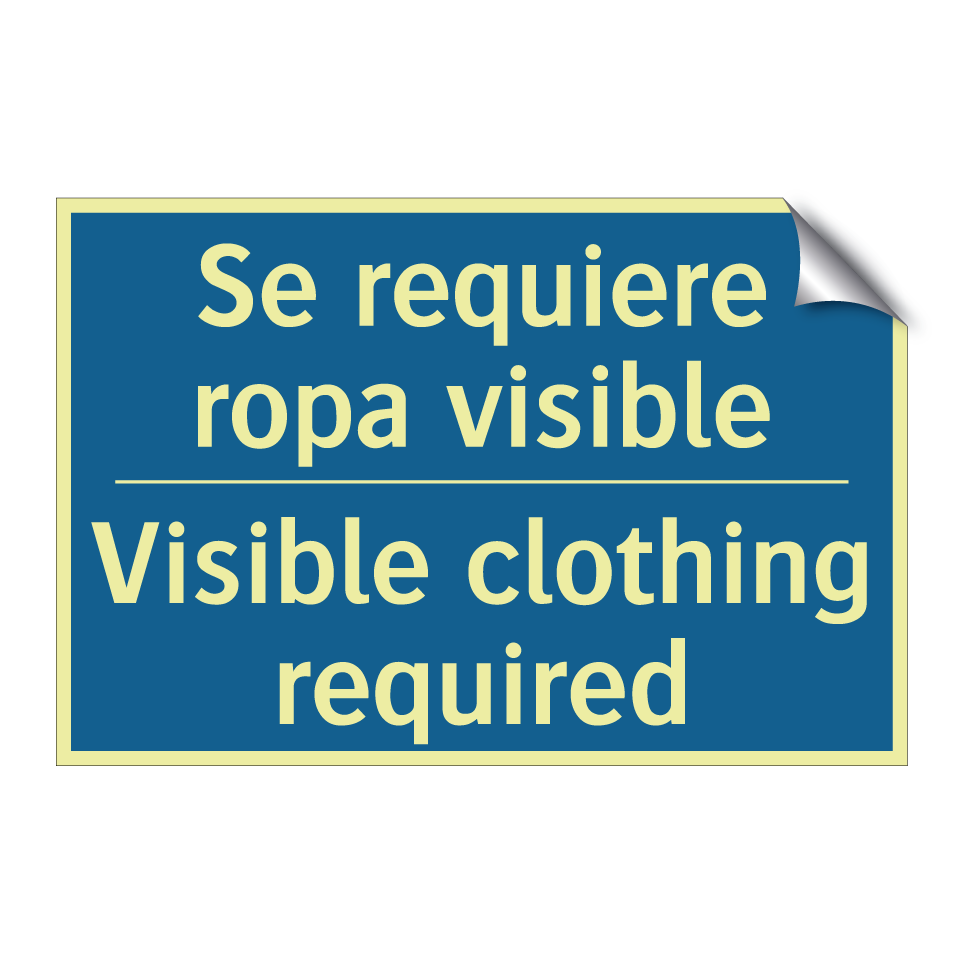 Se requiere ropa visible - Visible clothing required