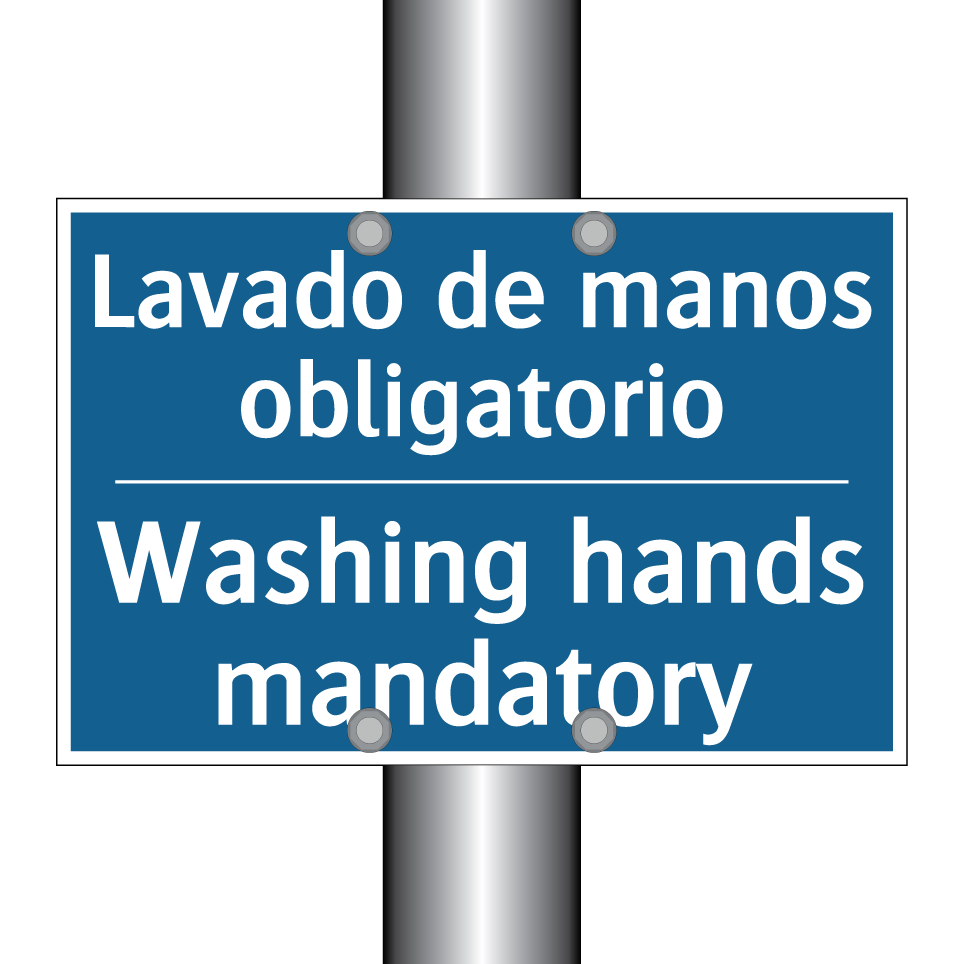 Lavado de manos obligatorio - Washing hands mandatory