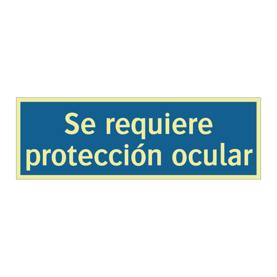 Se requiere protección ocular
