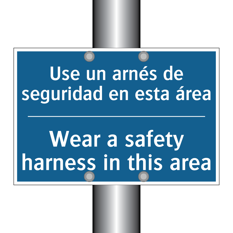 Use un arnés de seguridad en esta  /.../ - Wear a safety harness in this  /.../