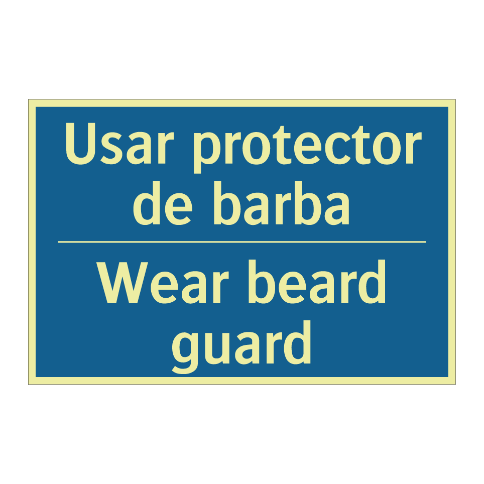 Usar protector de barba - Wear beard guard