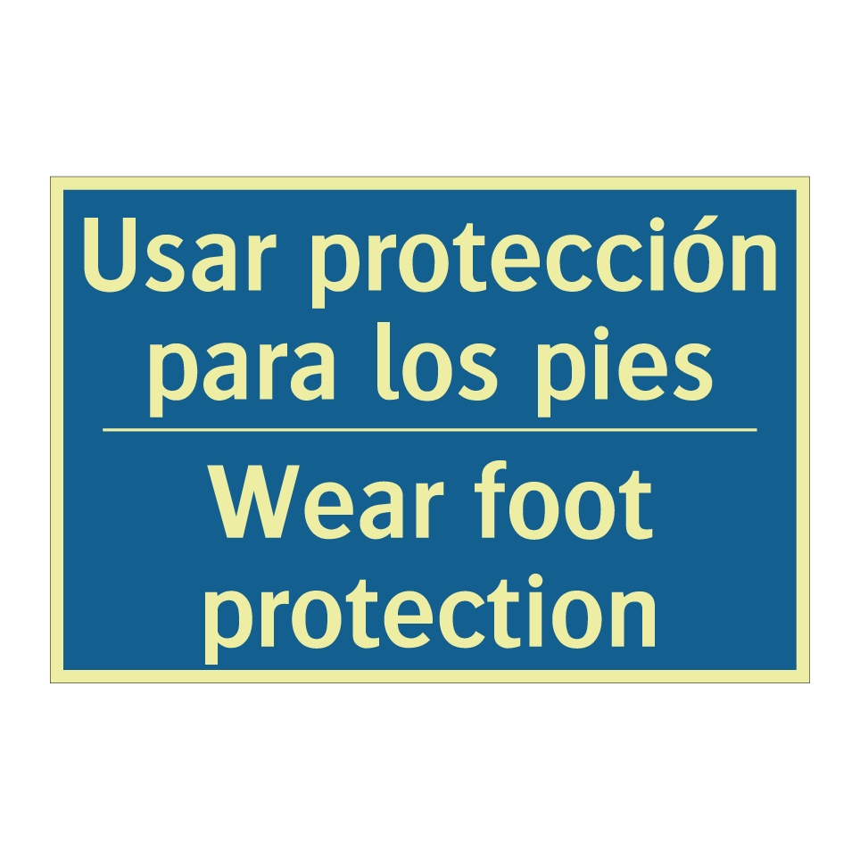 Usar protección para los pies - Wear foot protection