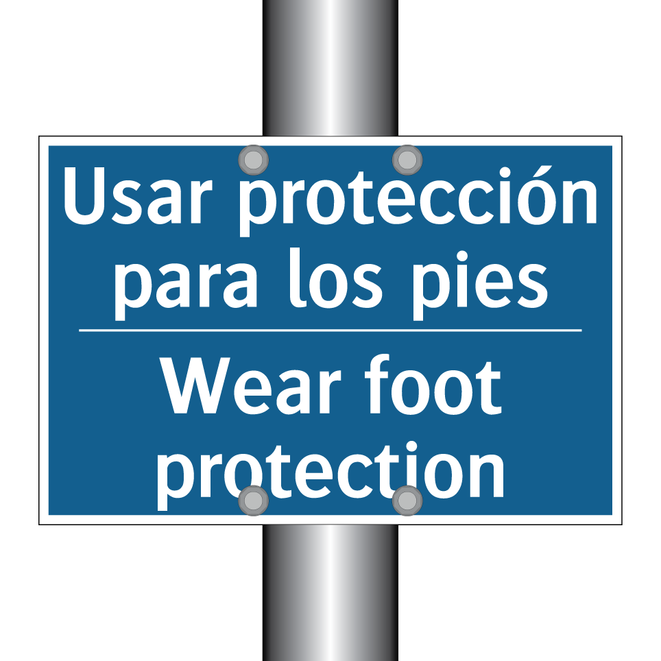 Usar protección para los pies - Wear foot protection