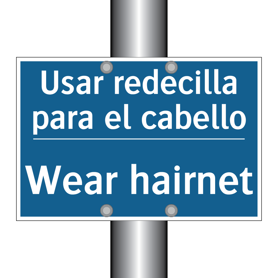 Usar redecilla para el cabello - Wear hairnet