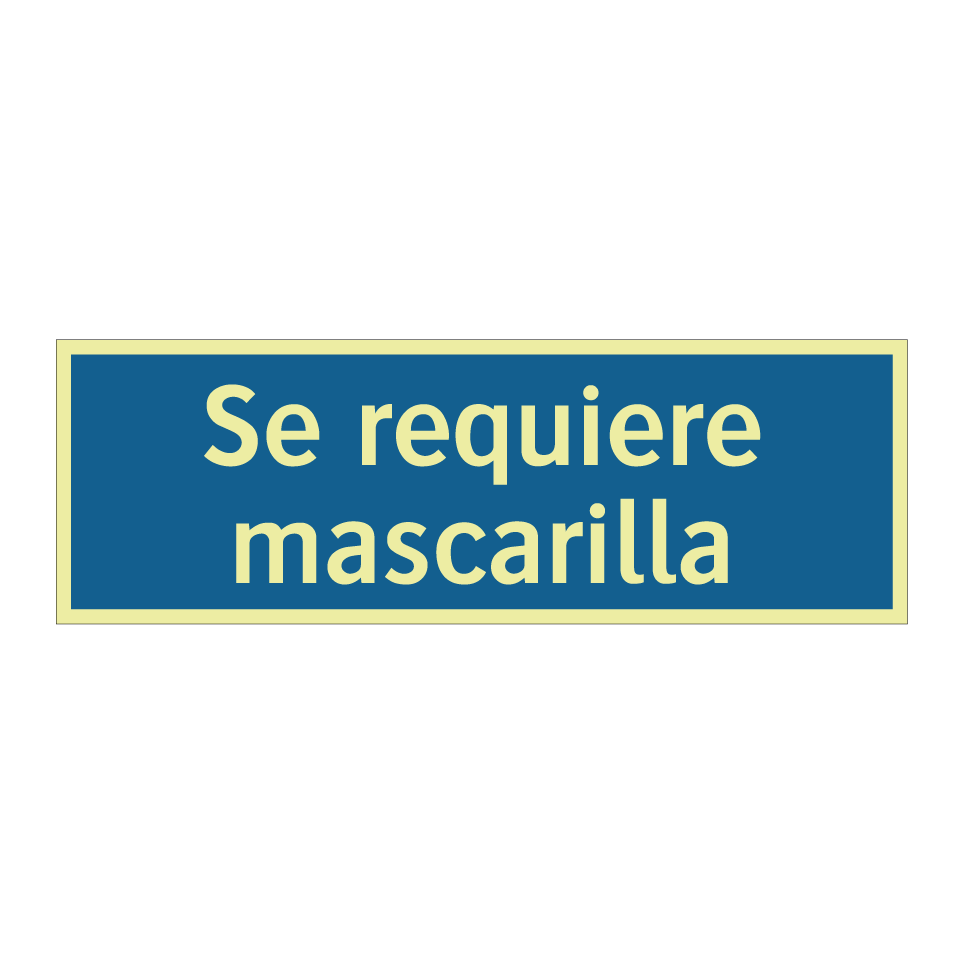 Se requiere mascarilla