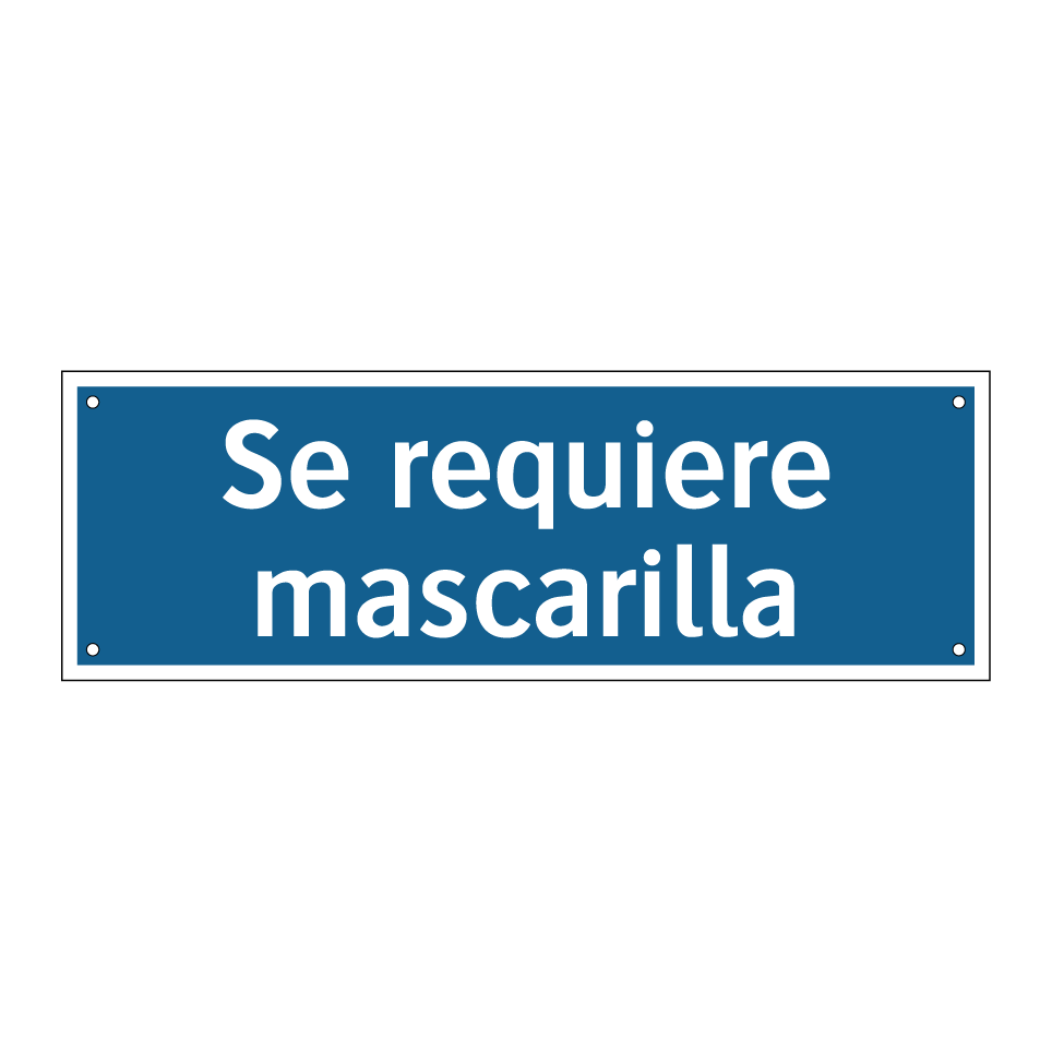 Se requiere mascarilla