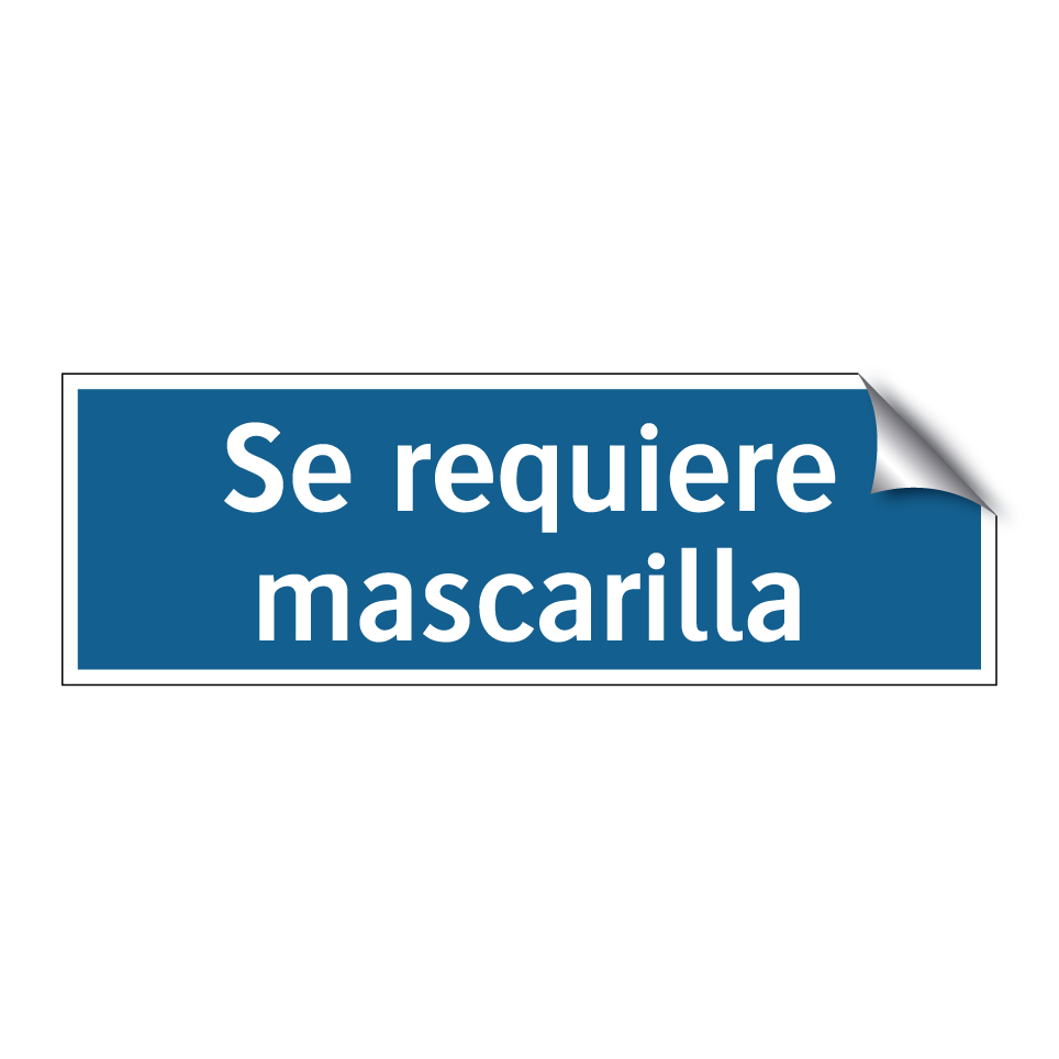Se requiere mascarilla