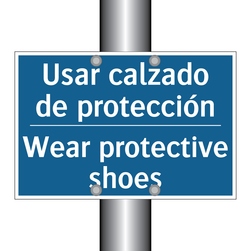 Usar calzado de protección - Wear protective shoes