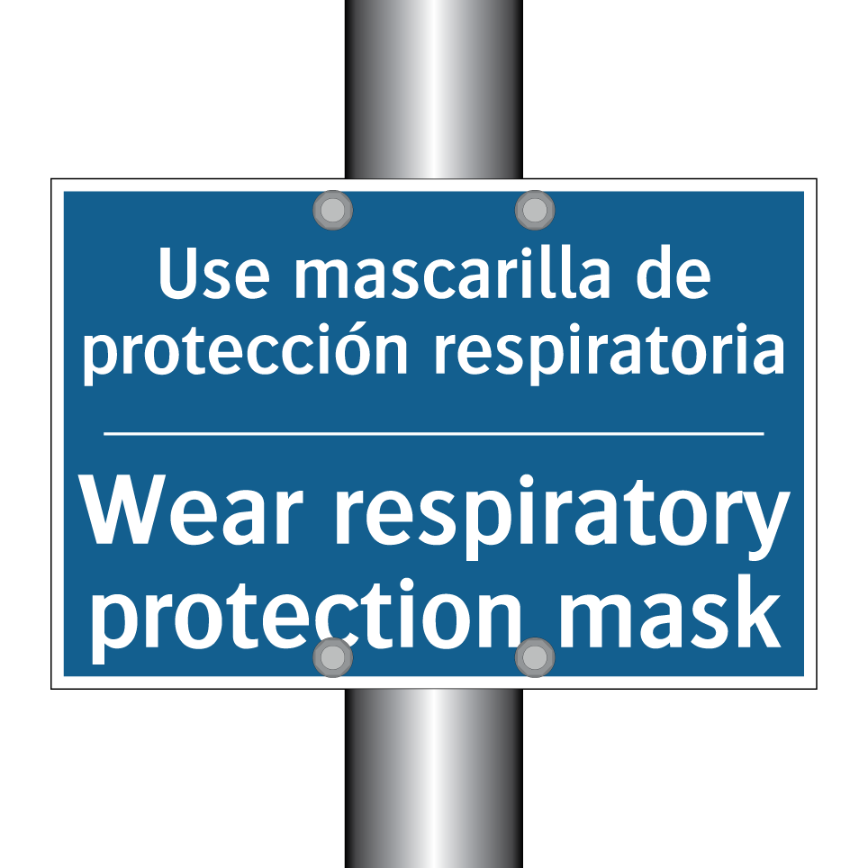 Use mascarilla de protección respiratoria /.../ - Wear respiratory protection mask /.../