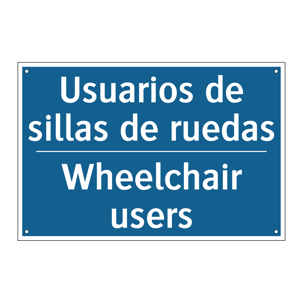 Usuarios de sillas de ruedas - Wheelchair users