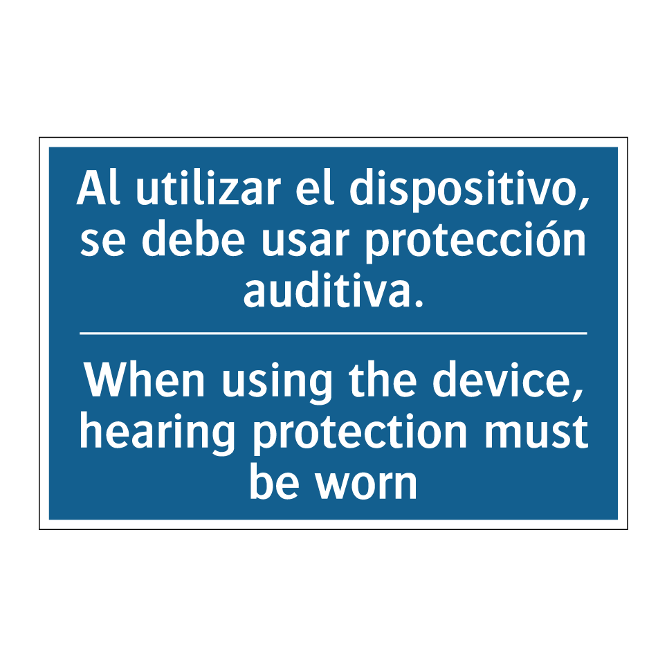 Al utilizar el dispositivo, se  /.../ - When using the device, hearing  /.../