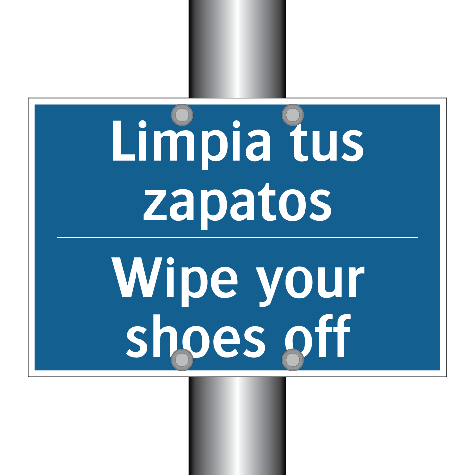Limpia tus zapatos - Wipe your shoes off