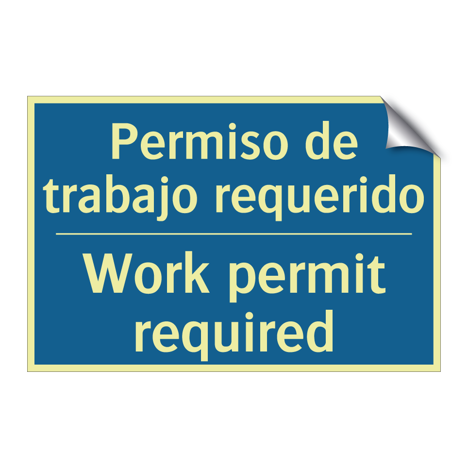 Permiso de trabajo requerido - Work permit required