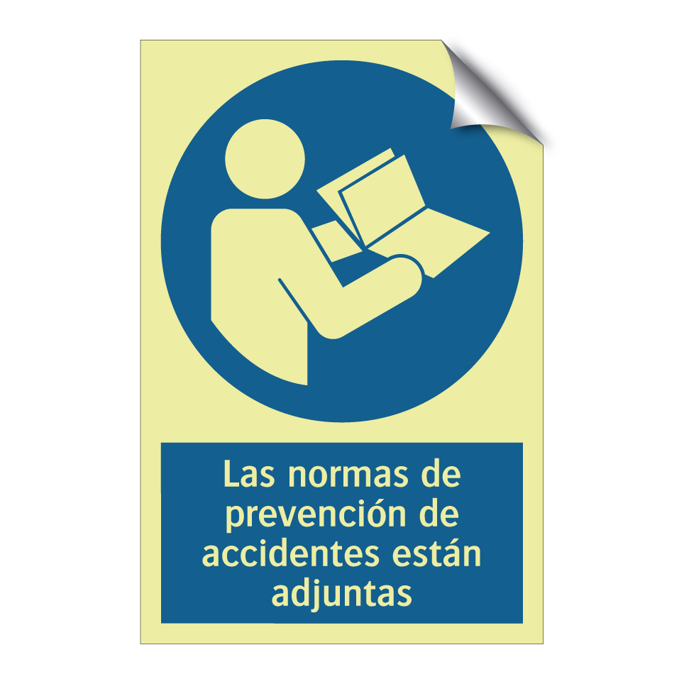 Las normas de prevención de accidentes están adjuntas