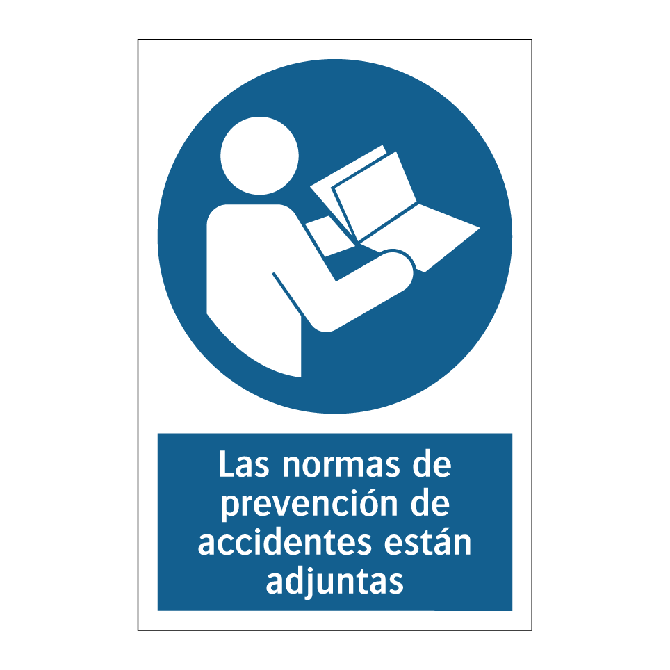 Las normas de prevención de accidentes están adjuntas