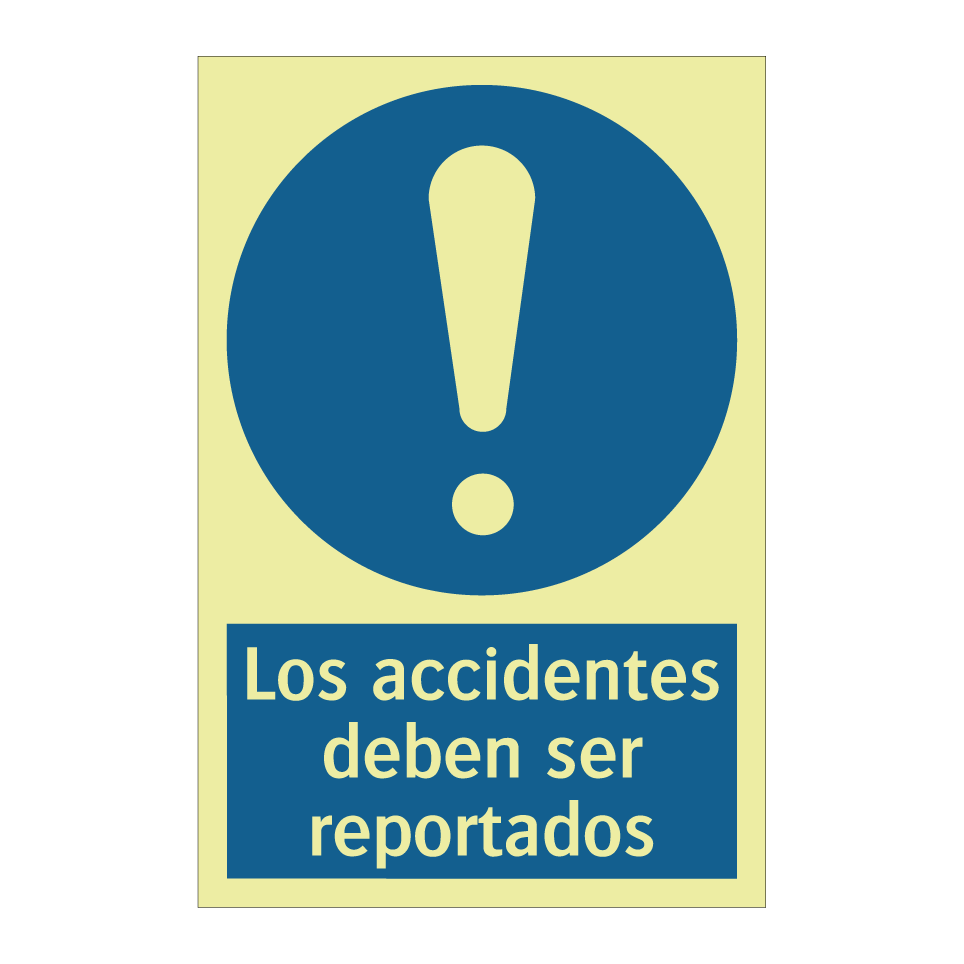 Los accidentes deben ser reportados