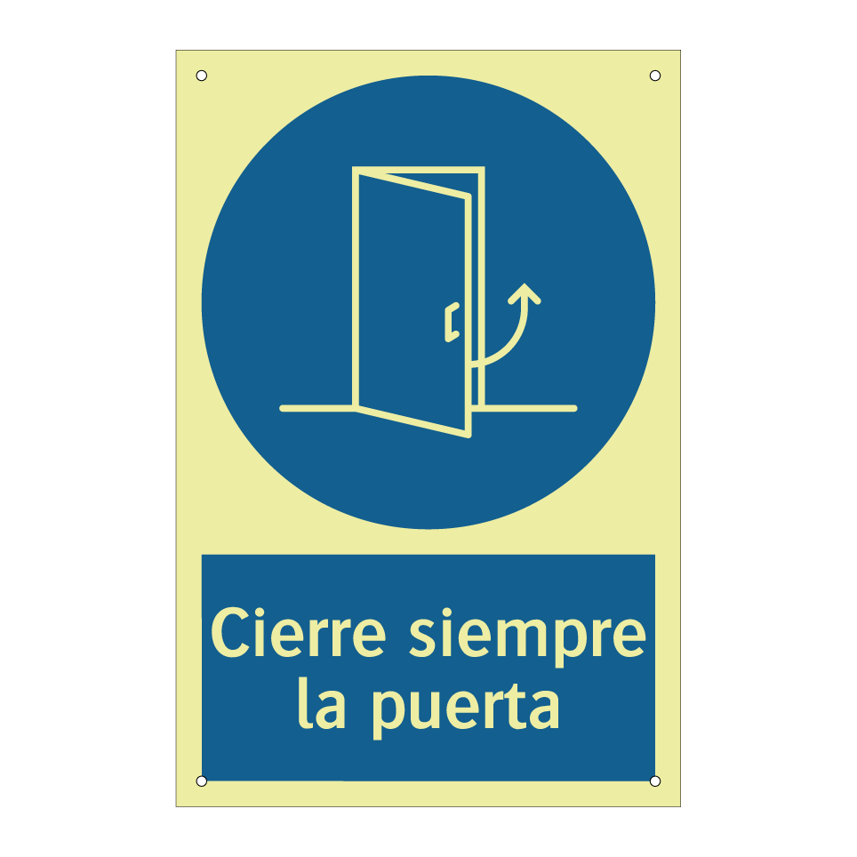 Cierre siempre la puerta