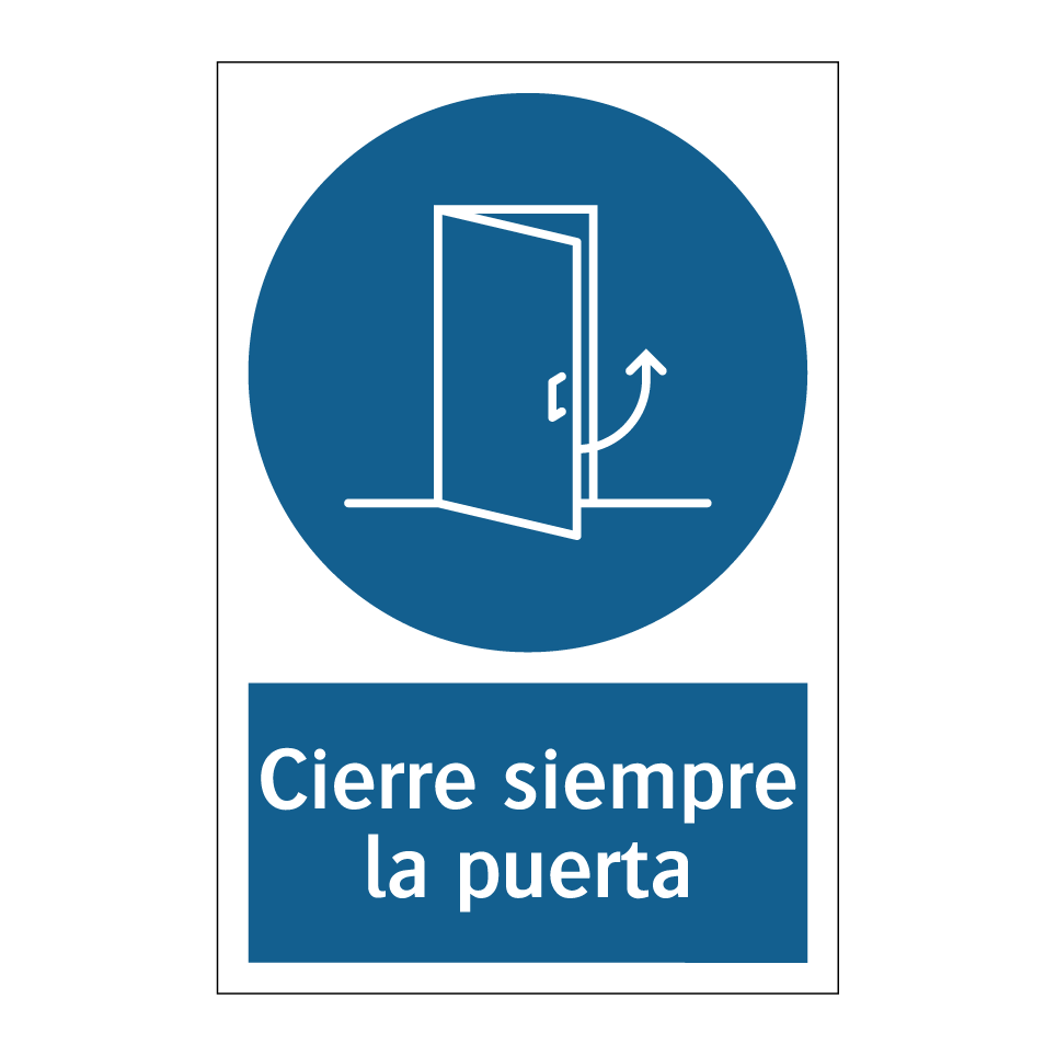 Cierre siempre la puerta