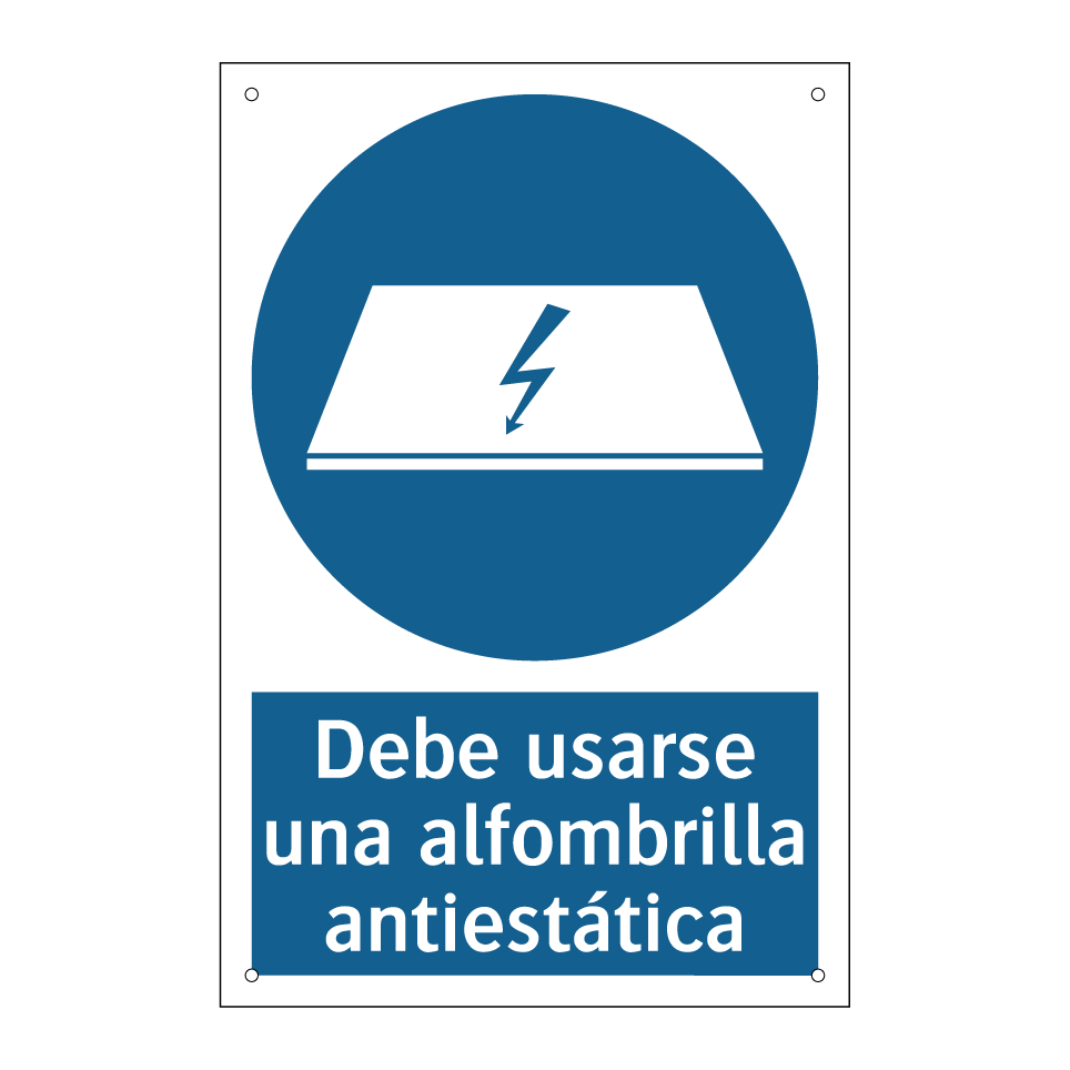 Debe usarse una alfombrilla antiestática
