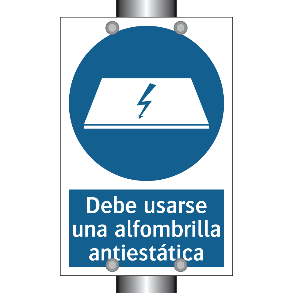 Debe usarse una alfombrilla antiestática