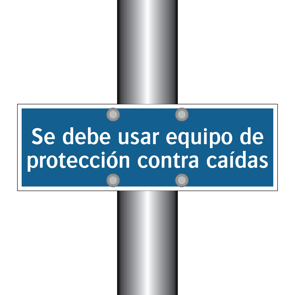 Se debe usar equipo de protección contra caídas