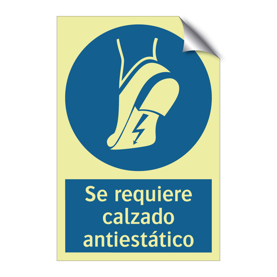 Se requiere calzado antiestático