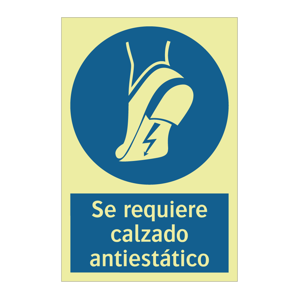 Se requiere calzado antiestático
