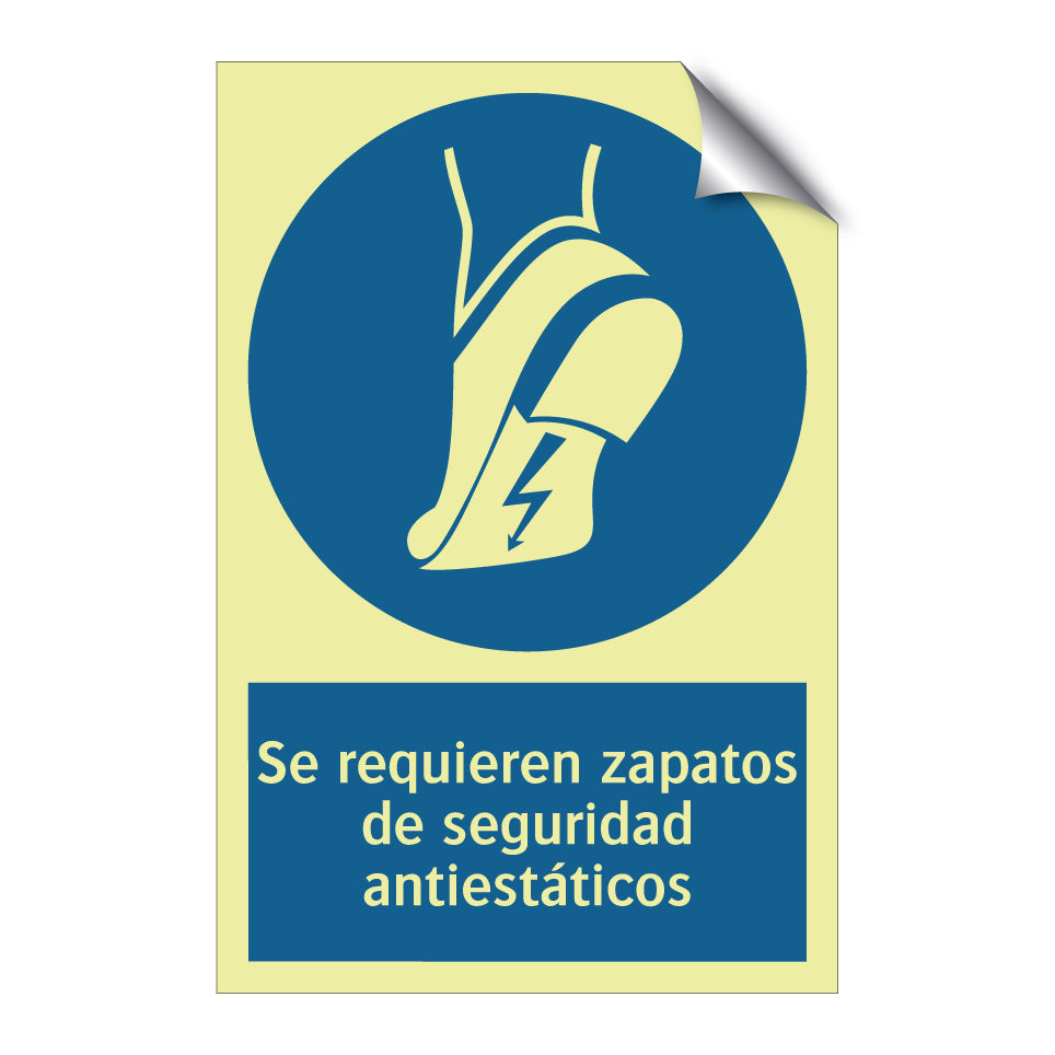 Se requieren zapatos de seguridad antiestáticos
