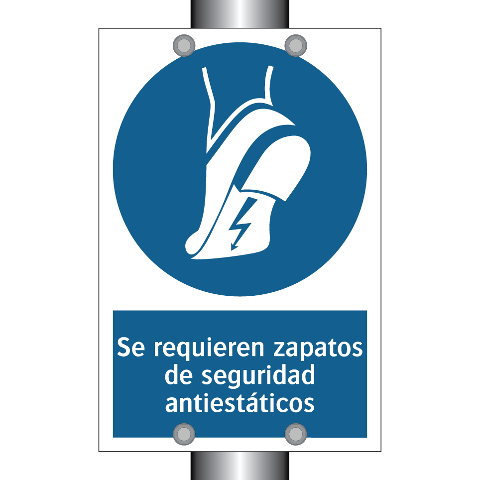 Se requieren zapatos de seguridad antiestáticos