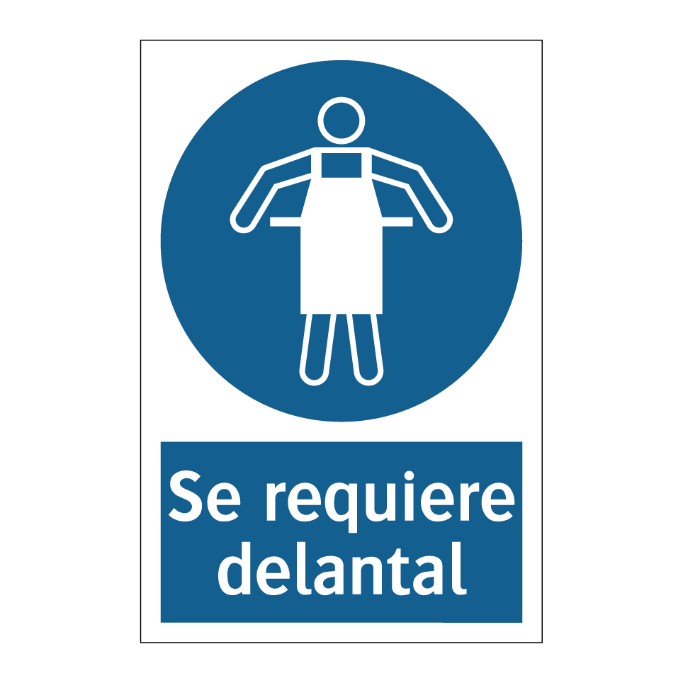 Se requiere delantal