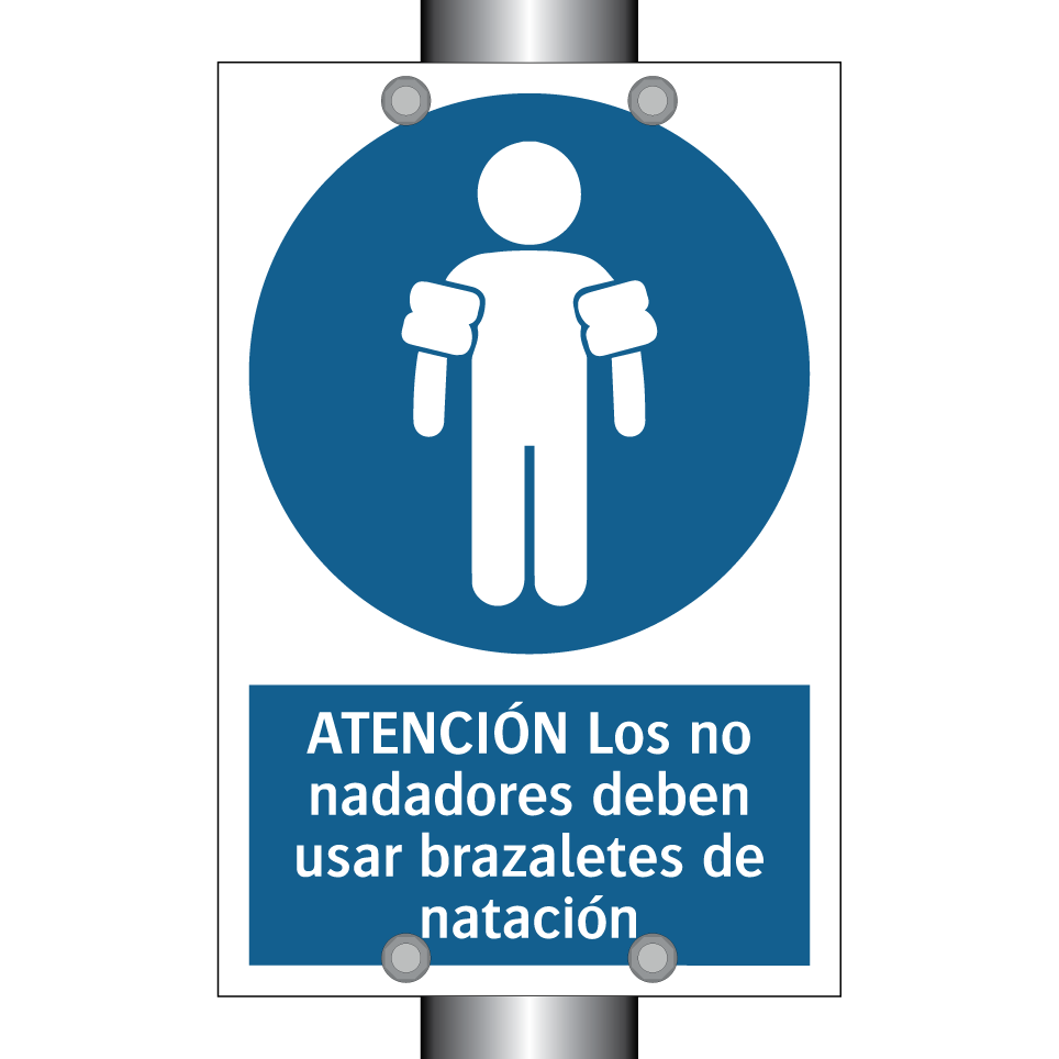 ATENCIÓN Los no nadadores deben usar brazaletes de natación
