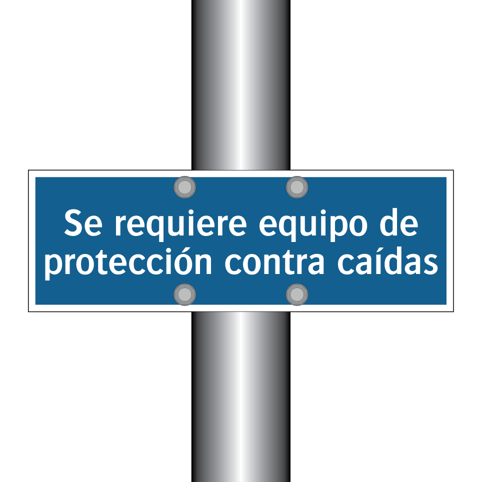 Se requiere equipo de protección contra caídas