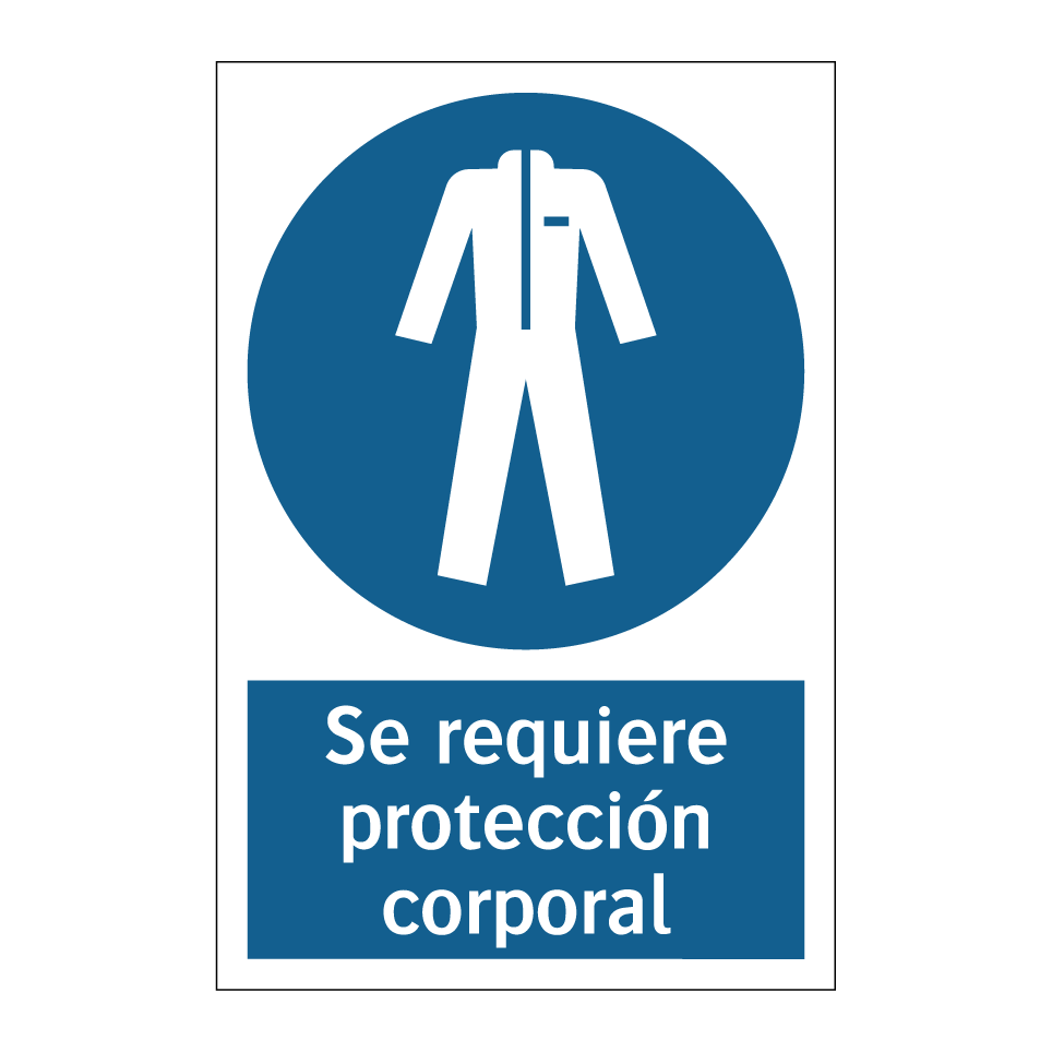 Se requiere protección corporal