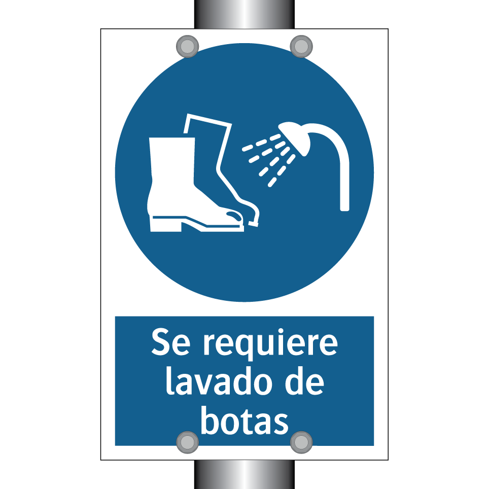 Se requiere lavado de botas