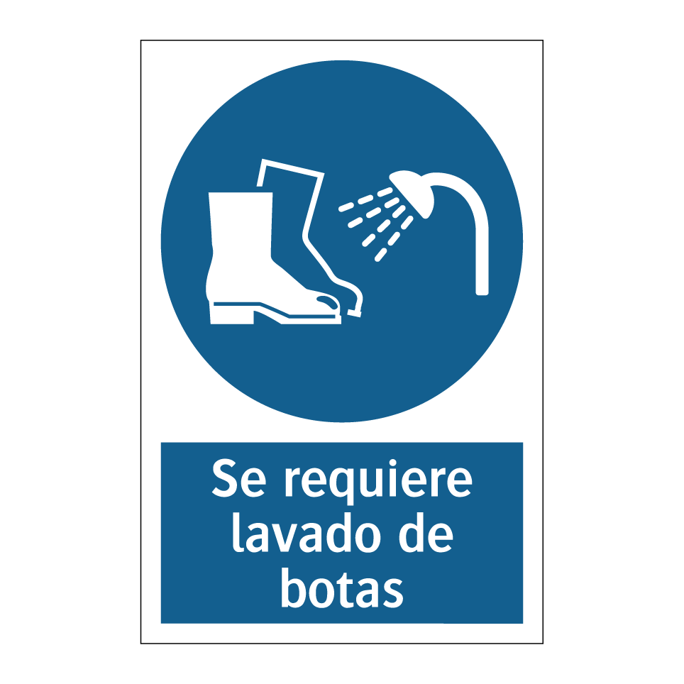 Se requiere lavado de botas