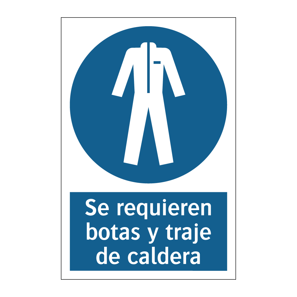 Se requieren botas y traje de caldera