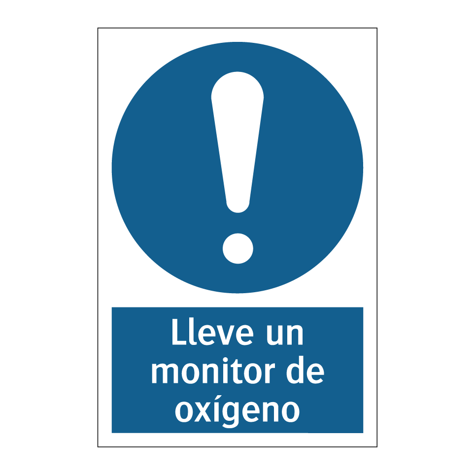 Lleve un monitor de oxígeno