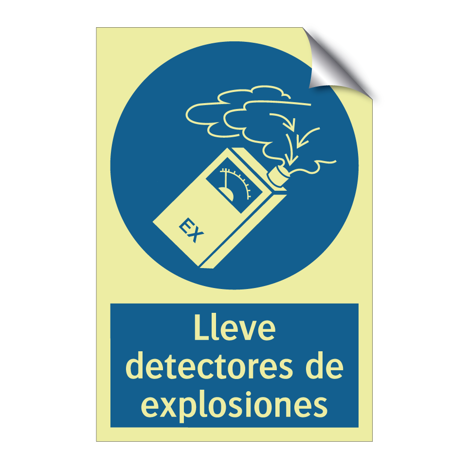 Lleve detectores de explosiones