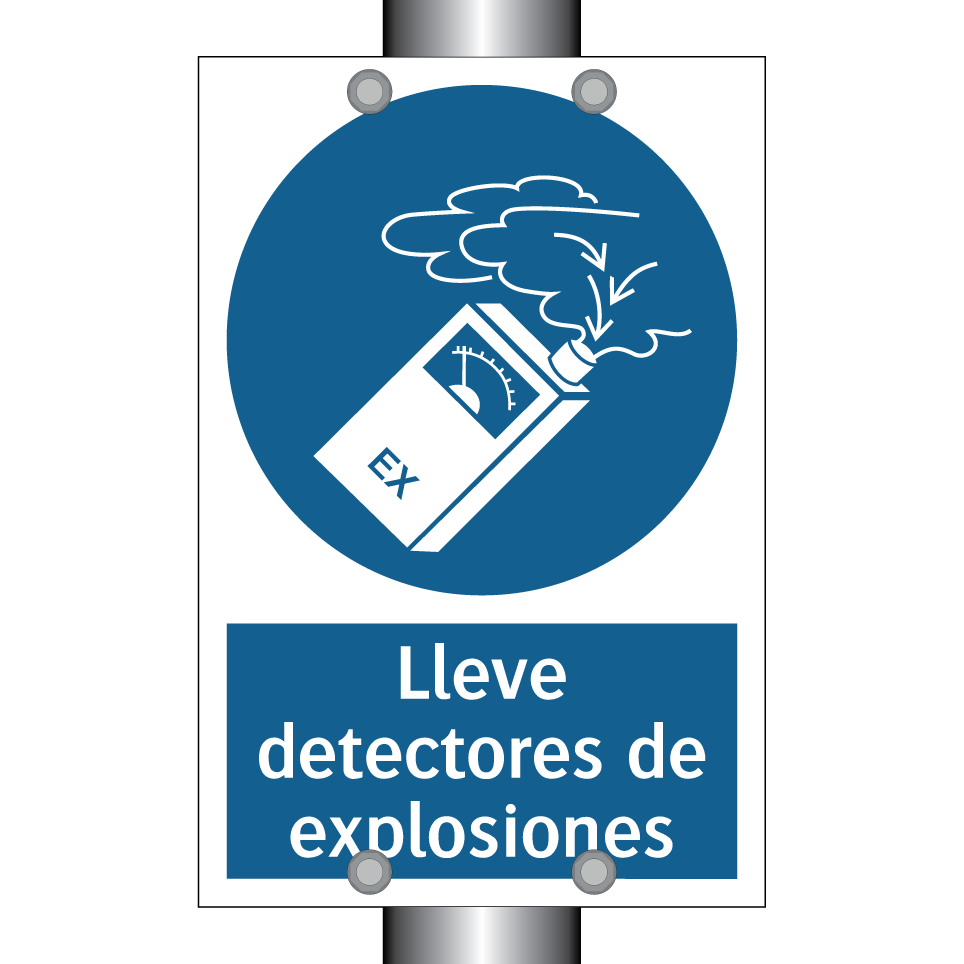 Lleve detectores de explosiones