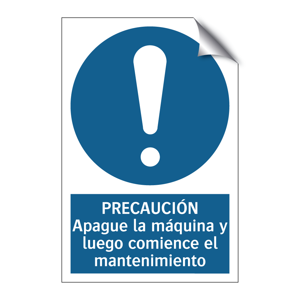 PRECAUCIÓN Apague la máquina y luego comience el mantenimiento