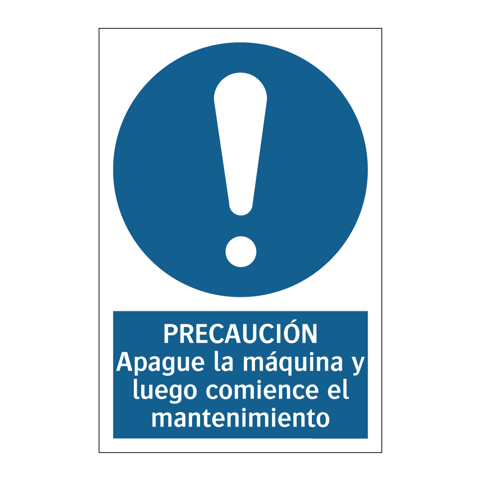 PRECAUCIÓN Apague la máquina y luego comience el mantenimiento