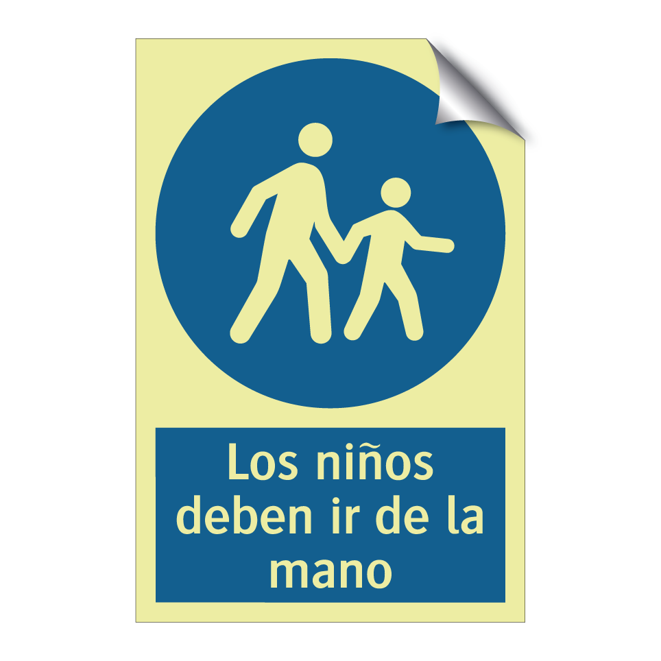 Los niños deben ir de la mano