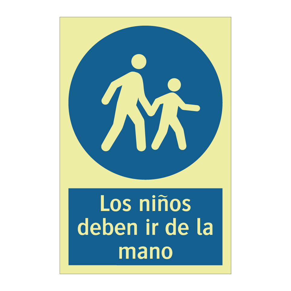 Los niños deben ir de la mano