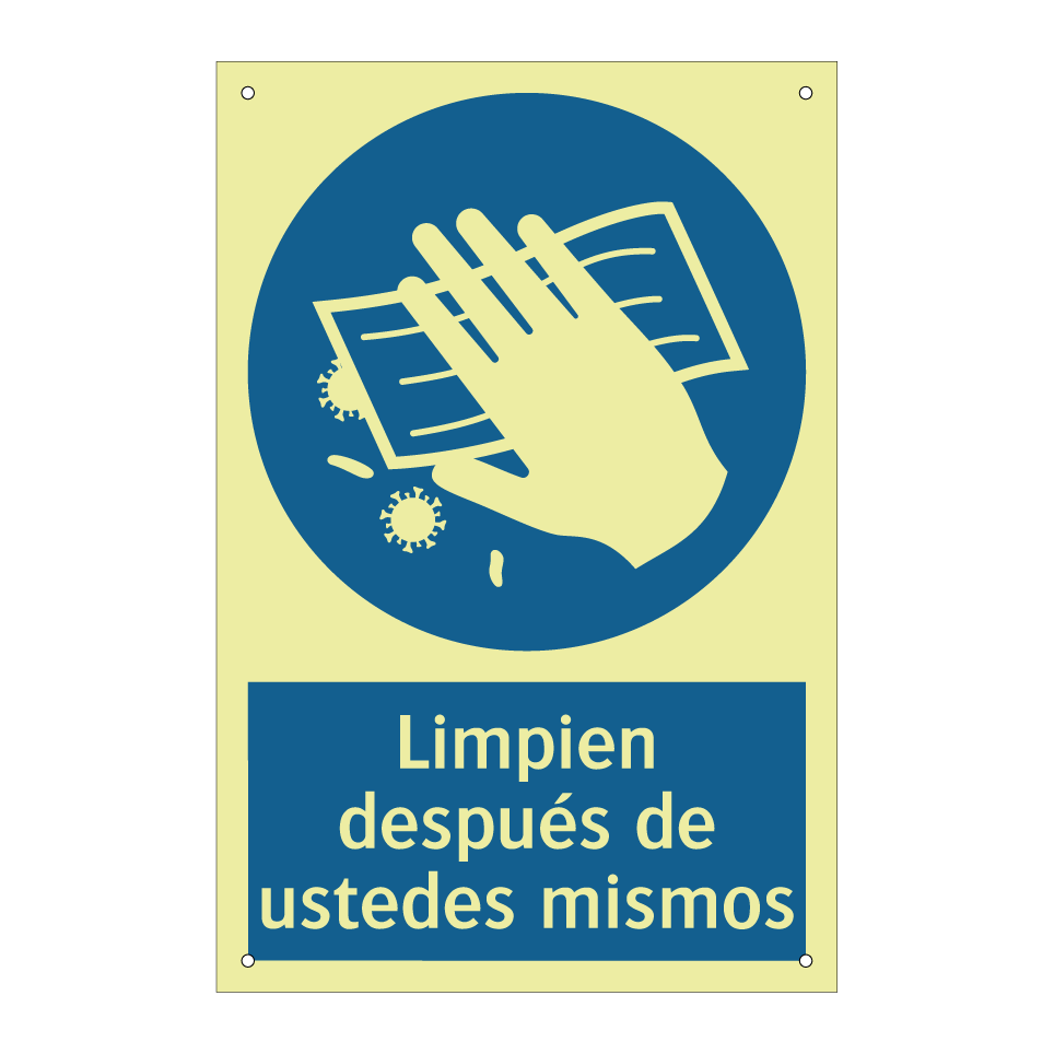 Limpien después de ustedes mismos