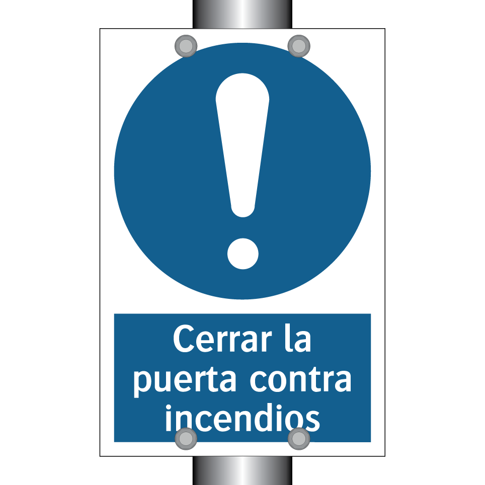 Cerrar la puerta contra incendios