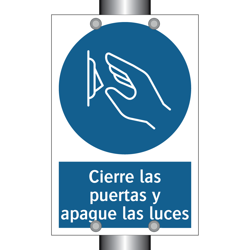 Cierre las puertas y apague las luces
