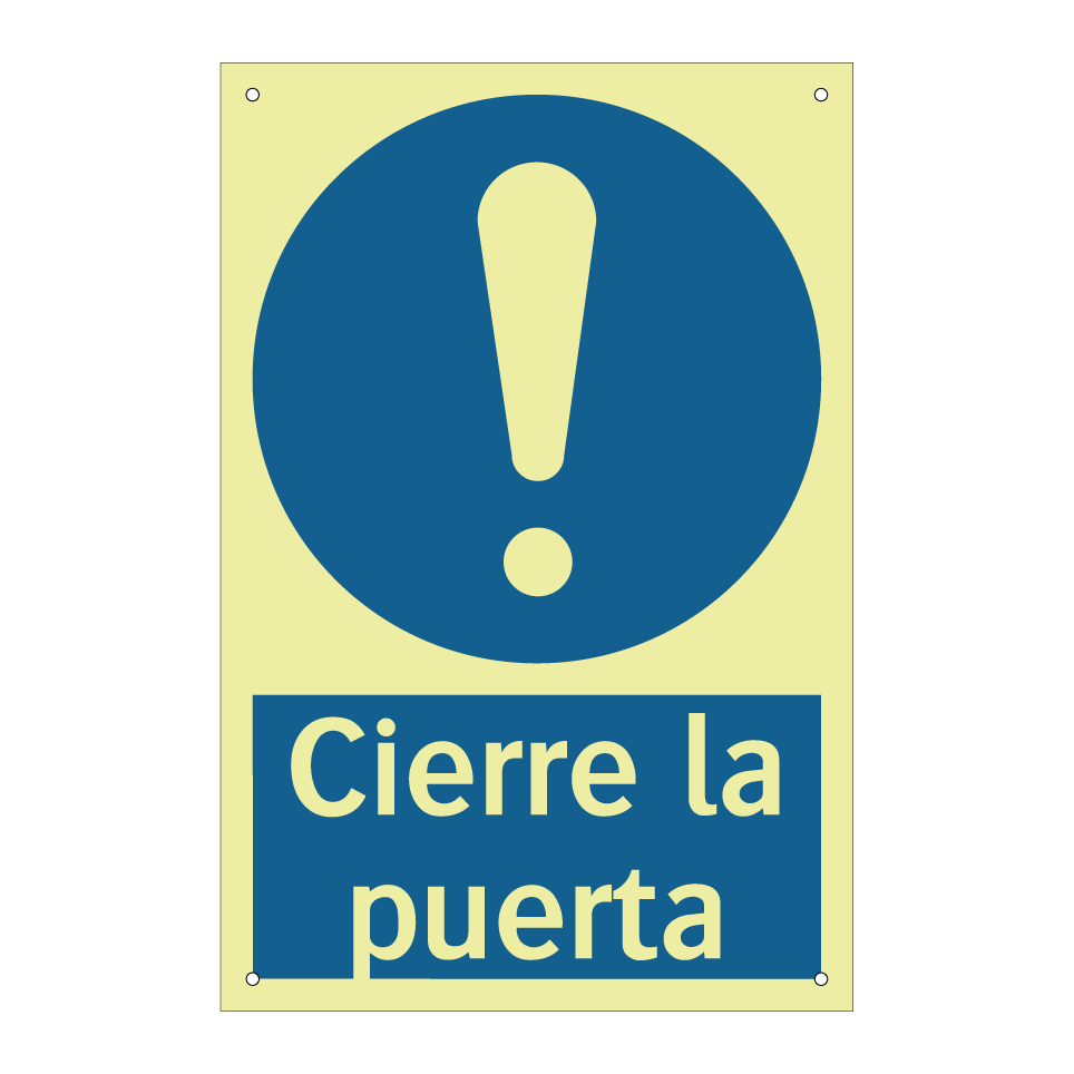 Cierre la puerta