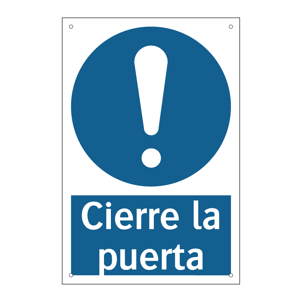 Cierre la puerta
