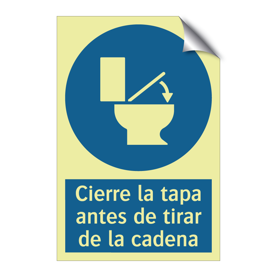 Cierre la tapa antes de tirar de la cadena