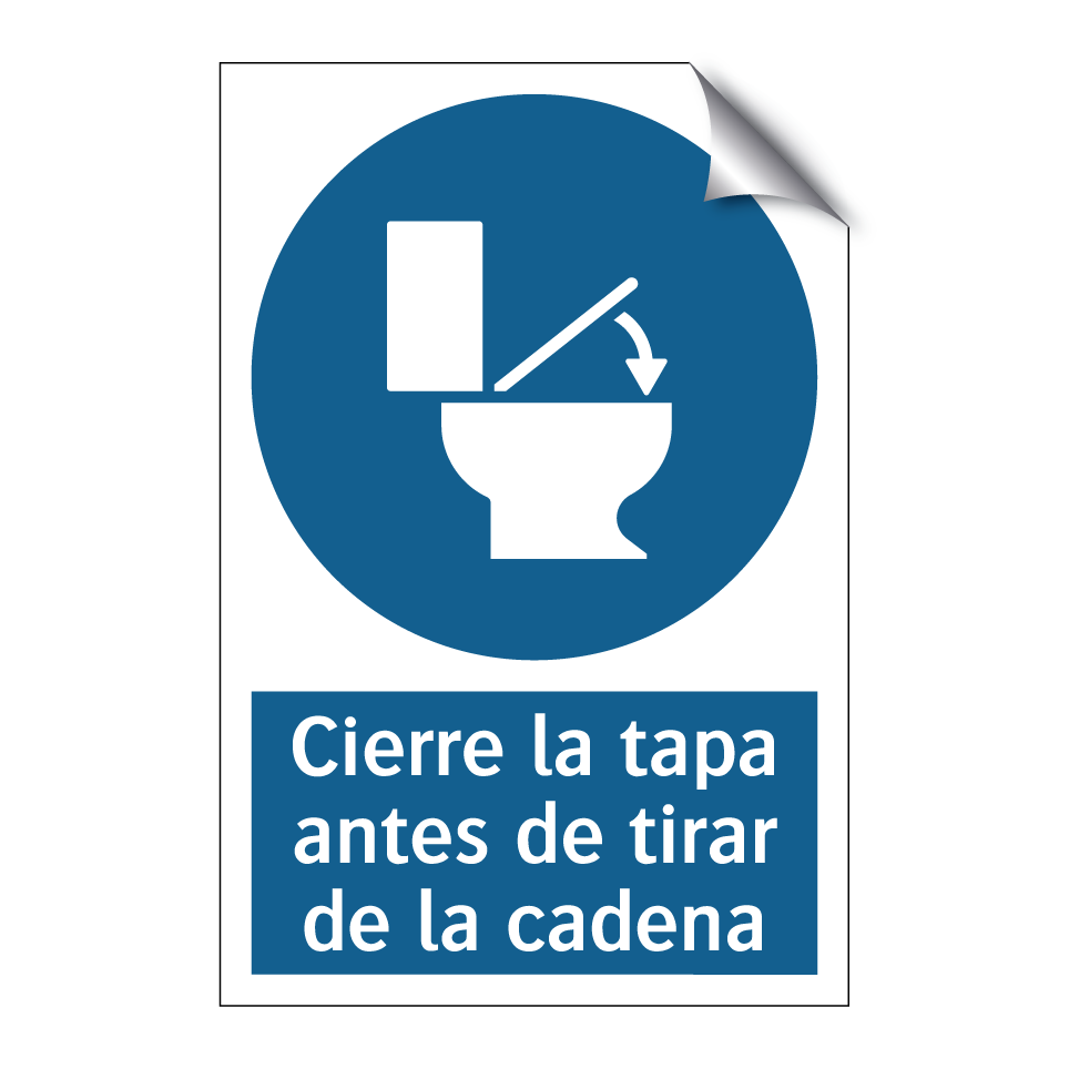 Cierre la tapa antes de tirar de la cadena